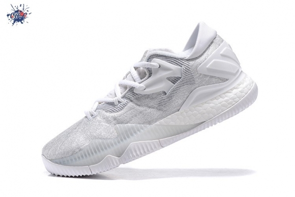 Meilleures Adidas Crazylight Boost Blanc Gris