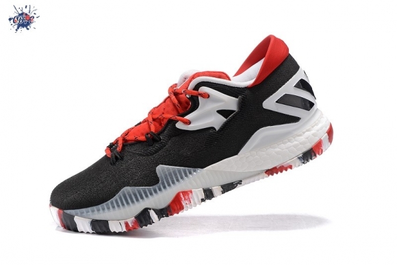 Meilleures Adidas Crazylight Boost Noir Blanc Rouge