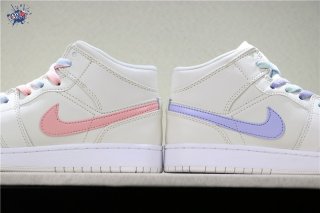 Meilleures Air Jordan 1 "Candy" Gris Menthe Pourpre