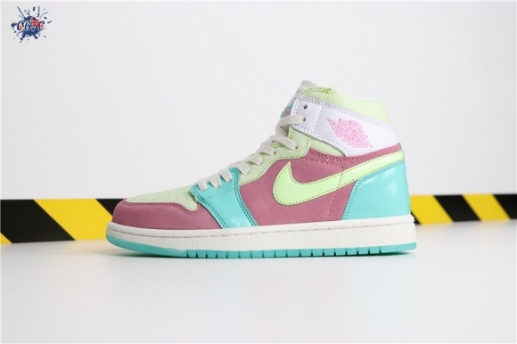 Meilleures Air Jordan 1 "Easter Egg Ice" Bleu Rouge