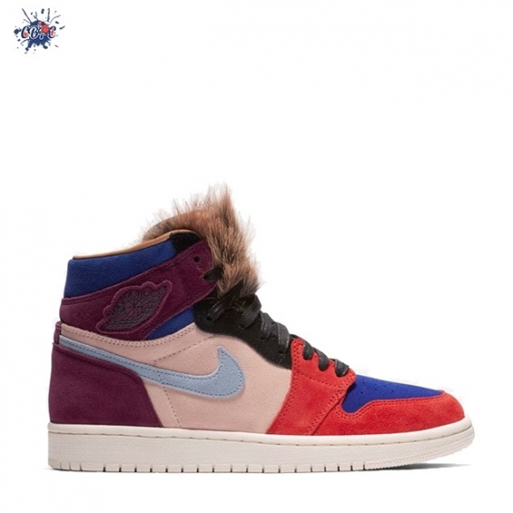 Meilleures Air Jordan 1 High Og Aleali May "Fur Tongue" Rouge Bleu (bv2613-600)