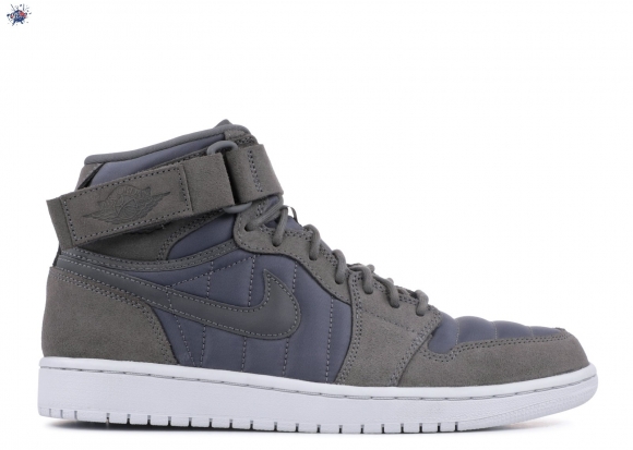 Meilleures Air Jordan 1 High Strap Gris (342132-005)