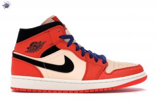 Meilleures Air Jordan 1 Mid Orange Noir (852542-800)