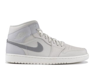 Meilleures Air Jordan 1 Mid Se Blanc Gris (852542-003)