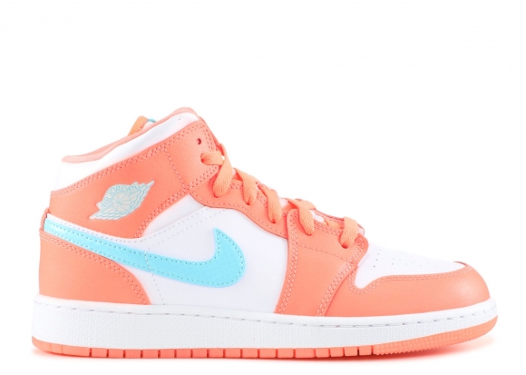 Meilleures Air Jordan 1 Orange Blanc Bleu (555112-814)