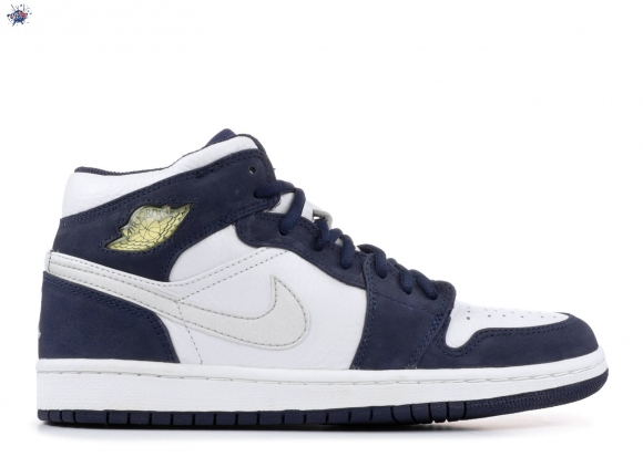 Meilleures Air Jordan 1 Retro + Blanc Marine (136065-101)