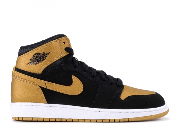 Meilleures Air Jordan 1 Retro High Bg (Gs) "Melo (Pe Series)" Noir Or (705300-026)