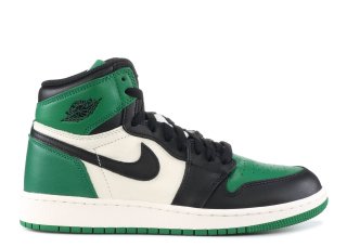 Meilleures Air Jordan 1 Retro High Og (Gs) "Pine Green" Vert Noir (575441-302)