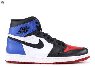 Meilleures Air Jordan 1 Retro High Og "Top 3" Bleu Rouge Blanc Noir (555088-026)