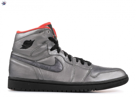 Meilleures Air Jordan 1 Retro High Premier "Pewter" Argent Noir (332134-001)