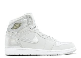 Meilleures Air Jordan 1 Retro High Silver "25Th Anniversary" Gris Métallique Argent (396009-001)