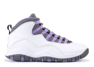 Meilleures Air Jordan 10 Retro Blanc Pourpre (311770-151)