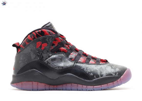 Meilleures Air Jordan 10 Retro Db (Gs) "Doernbecher" Noir Rouge (641746-060)