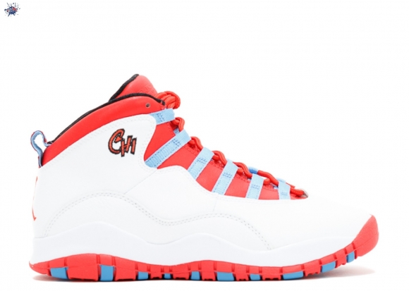 Meilleures Air Jordan 10 Retro (Gs) "Chicago" Blanc Orange Gris (310806-114)