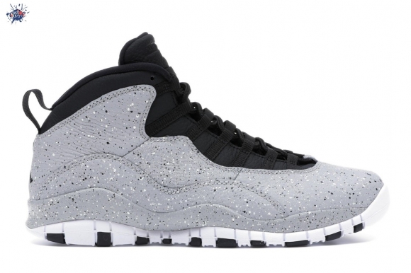 Meilleures Air Jordan 10 Retro Light Smoke Gris Black (310805-062)