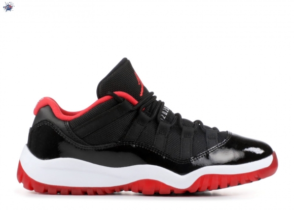 Meilleures Air Jordan 11 Low Bp (Ps) "Bred" Noir Blanc (505835-012)