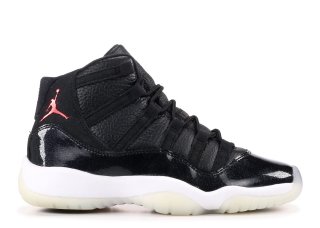 Meilleures Air Jordan 11 Retro (Gs) "72 10" Noir Blanc (378038-002)