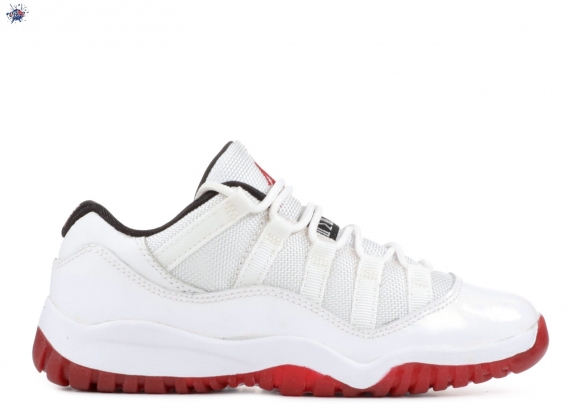 Meilleures Air Jordan 11 Retro Low (Ps) Blanc Rouge (505835-111)