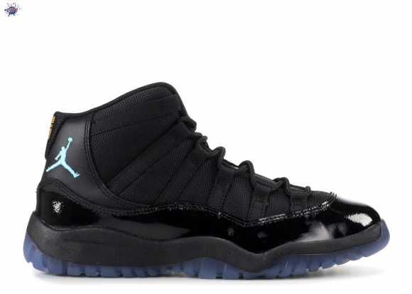 Meilleures Air Jordan 11 Retro (Ps) "Gamma Bleue" Noir (378039-006)