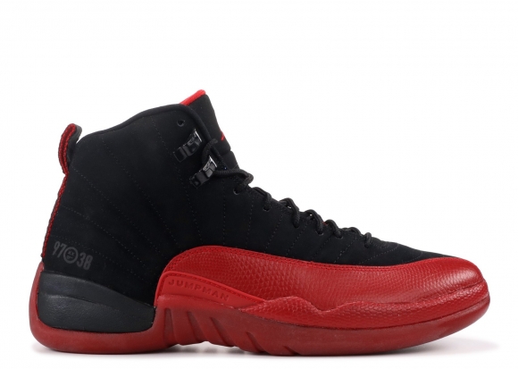 Meilleures Air Jordan 12 Retro "Flu Game" Noir Rouge (130690-065)