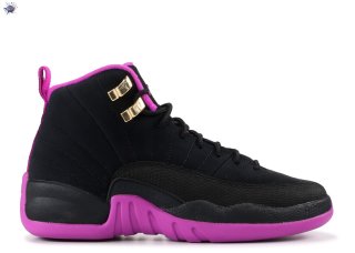 Meilleures Air Jordan 12 Retro Gg (Gs) "Kings" Noir Rose (510815-018)