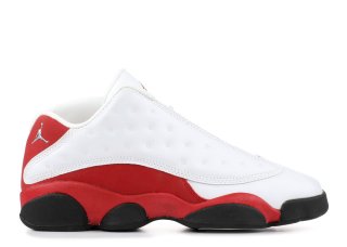 Meilleures Air Jordan 13 Retro Low Blanc Rouge (310810-105)