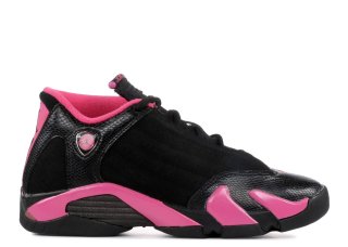 Meilleures Air Jordan 14 Retro (Gs) Noir Rose (467798-012)