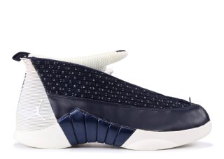 Meilleures Air Jordan 15 Noir Blanc (881429-400)