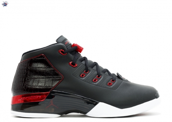 Meilleures Air Jordan 17+ Retro "Bulls" Noir Rouge (832816-001)