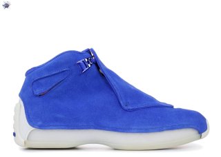 Meilleures Air Jordan 18 Retro "Bleu Suede" Bleu (aa2494-401)