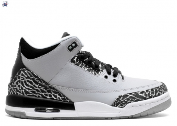 Meilleures Air Jordan 3 Retro Bg (Gs) "Wolf Gris" Gris (398614-004)