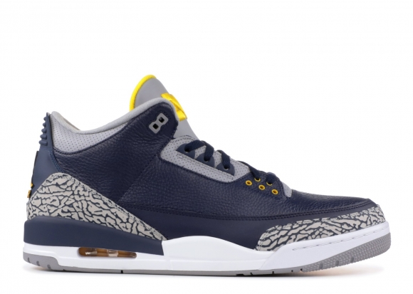 Meilleures Air Jordan 3 Retro "Michigan Pe" Marine (aj3820064)