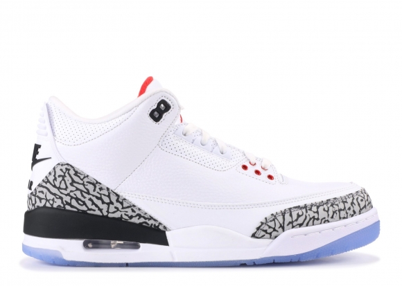 Meilleures Air Jordan 3 Retro Nrg "Free Throw Lin" Blanc Gris Rouge (923096-101)