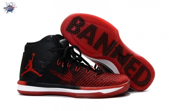 Meilleures Air Jordan 31 "Banned" Noir Rouge Blanc (845037-001)