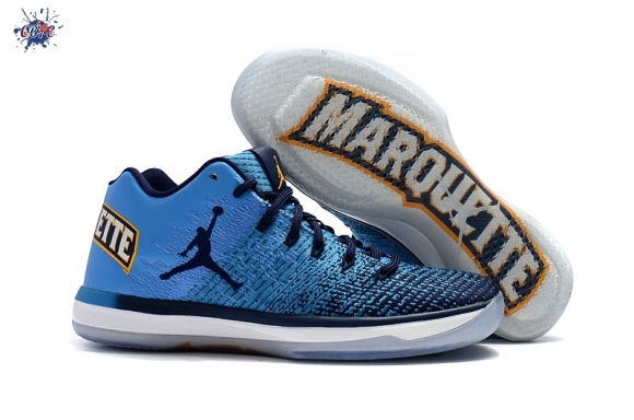 Meilleures Air Jordan 31 Low "Marquette" Bleu Jaune Marine