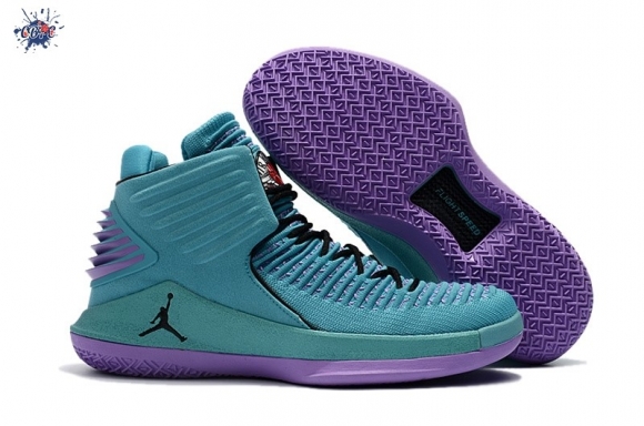 Meilleures Air Jordan 32 "Charlotte Hornets" alzavola Pourpre Black