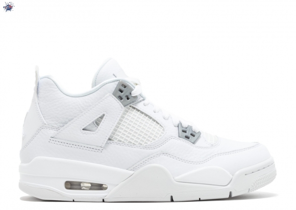 Meilleures Air Jordan 4 Retro Bg (Gs) "Pure Money" Blanc (408452-100)