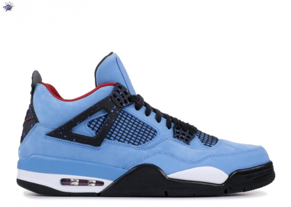 Meilleures Air Jordan 4 Retro "Cactus Jack Friends And Family" Bleu (aj4-765007)