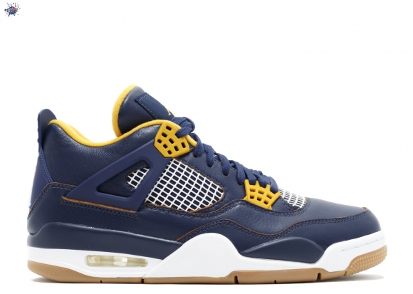 Meilleures Air Jordan 4 Retro "Dunk From Above" Marine Jaune (308497-425)