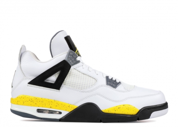 Meilleures Air Jordan 4 Retro Ls Blanc Jaune (314254-171)