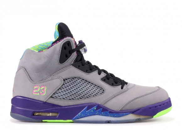 Meilleures Air Jordan 5 Retro "Bel Air" Gris Pourpre (621958-090)