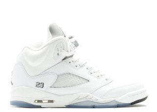 Meilleures Air Jordan 5 Retro Bg (Gs) Blanc (440888-130)