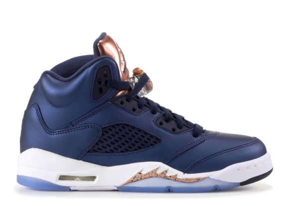 Meilleures Air Jordan 5 Retro Bg (Gs) "Bronze" Marine Or (440888-416)