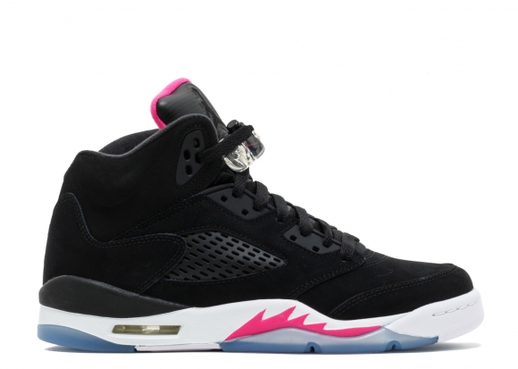 Meilleures Air Jordan 5 Retro Gg (Gs) Noir Rose Blanc (440892-029)