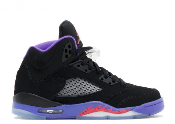 Meilleures Air Jordan 5 Retro Gg (Gs) "Raptors" Noir Pourpre (440892-017)