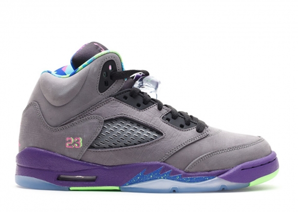 Meilleures Air Jordan 5 Retro (Gs) "Bel Air" Gris Pourpre (621959-090)