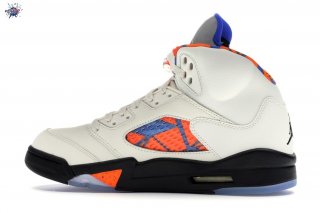 Meilleures Air Jordan 5 Retro International Flight Blanc Orange Noir (136027-148)