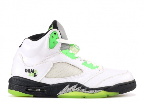 Meilleures Air Jordan 5 Retro Q54 "Quai 54" Blanc Vert (467827-105)