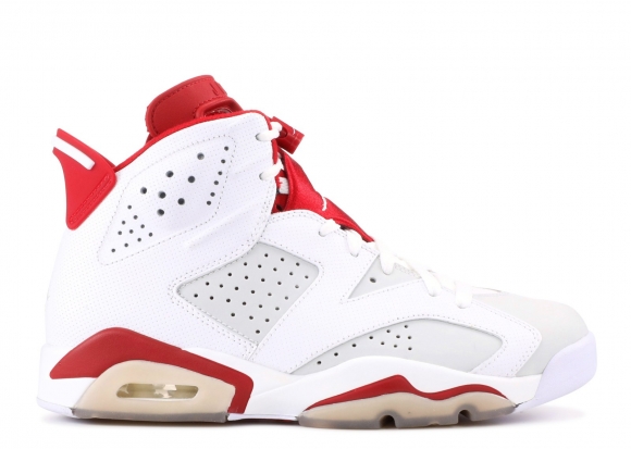 Meilleures Air Jordan 6 Retro "Alternate" Blanc Rouge (384664-113)