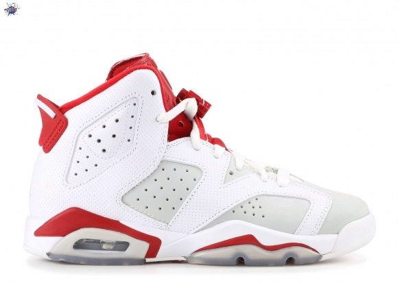 Meilleures Air Jordan 6 Retro (Gs) "Alternate" Blanc Rouge (384665-113)